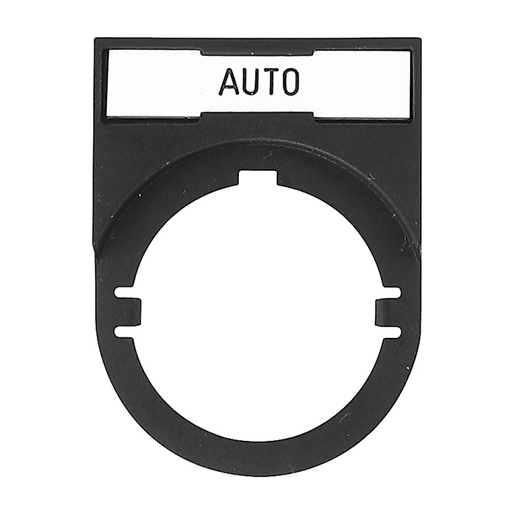 ALLEN BRADLEY 800E-11WE163 800E LEGEND PLATE, 30 X 40MM STD., 2 PIECE SNAP-IN, ENGLISH OFF, WHITE WITH BLACK LEGEND TEXT