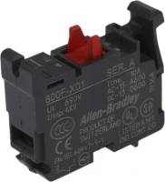 ALLEN BRADLEY 800F-NX-X01 CONTACT BLOCK 10AMP 690V 4KV 1N/C
