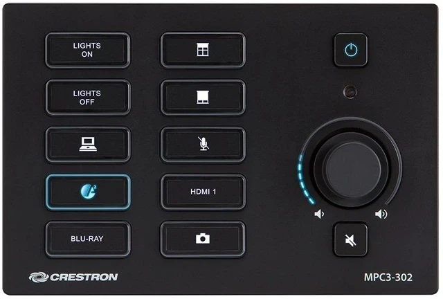 CRESTRON AUDIO/VIDEO CONTROLLER 32BUTTON PANEL W/BARGRAPH CRESTRON AUDIO/VIDEO CONTROLLER 32BUTTON PANEL W/BARGRAPH