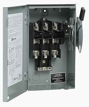 EATON CORPORATION DG-321NGB DISCONNECT SWITCH ENCLOSED 30AMP 3P 240VAC EATON CORPORATION DG-321NGB DISCONNECT SWITCH ENCLOSED 30AMP 3P 240VAC