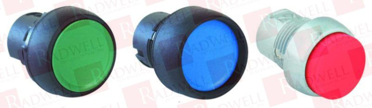ALLEN BRADLEY 800FP-G2 PUSH BUTTON, PLASTIC BODY, GUARDED OPERATOR, BLACK CAP, WITH LASER-ENGRAVED WHITE, SINGLEPACK