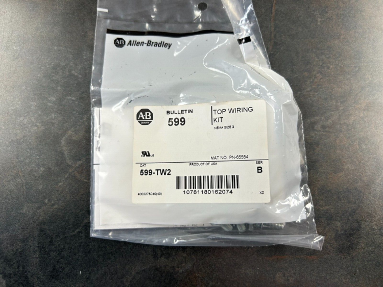 ALLEN BRADLEY 599-TW2 KIT TOP WIRING FOR CONTACTOR ALLEN BRADLEY 599-TW2 KIT TOP WIRING FOR CONTACTOR