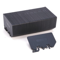 ALLEN BRADLEY 1492-N37 END BARRIER SINGLE CIRCUIT FUSE OR ISOLATION BLOCKS, BLACK,
