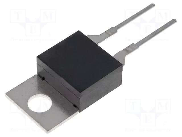 AIRPAX 67F070 THERMOSTAT; CONTACT RATING:1A AT 48VDC; BODY MATERIAL:PPS (POLYPHENYLENE SULFIDE); COLOR:BLACK; MOUNTING TYPE:PC BOARD THRU HOLE; OPERATING TEMPERATUR