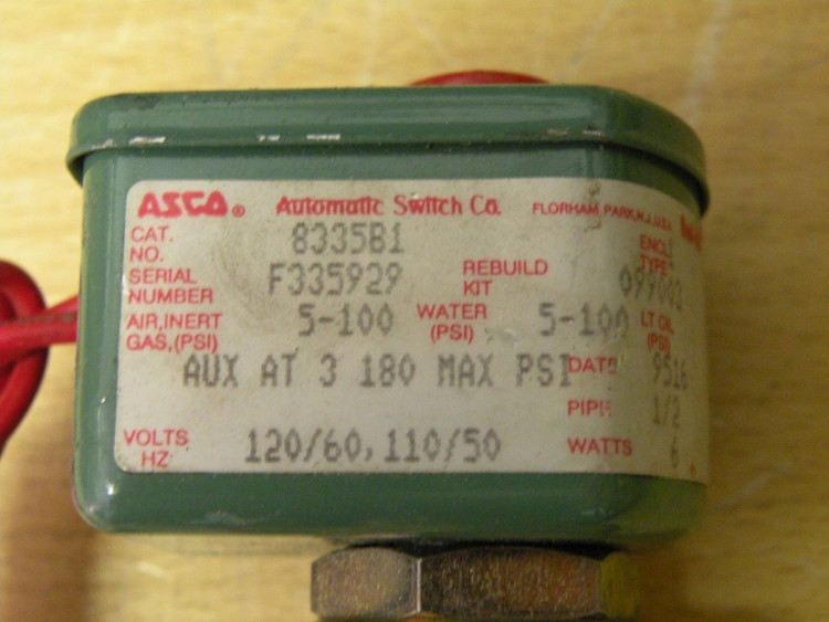ASCO 8335-B011-120 VALVE ASCO 8335-B011-120 VALVE