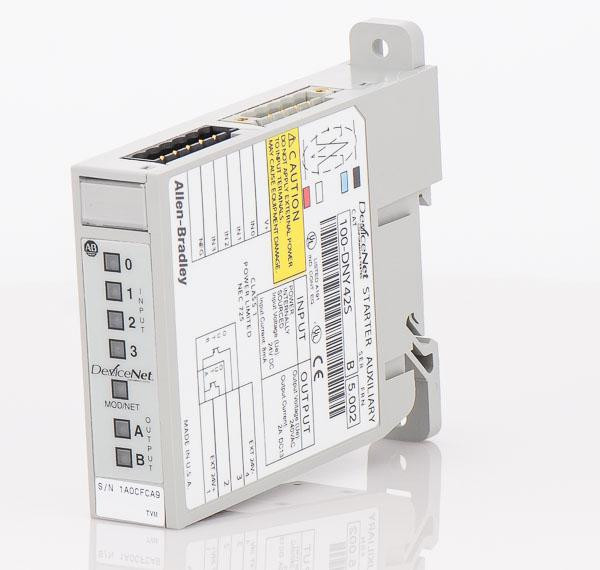ALLEN BRADLEY 100-DNY42S BULLETIN 100-D - DEVICENET STARTER AUXILIARIES (DSA), DEVICENET SYSTEM ACCESSORY MODULE, 24 VDC, 4 INPUTS / 2 TRANSISTOR OUTPUTS ALLEN BRADLEY 100-DNY42S BULLETIN 100-D - DEVICENET STARTER AUXILIARIES (DSA), DEVICENET SYSTEM ACCESSORY MODULE, 24 VDC, 4 INPUTS / 2 TRANSISTOR OUTPUTS