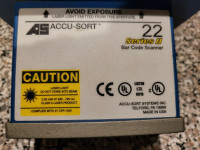 ACCU SORT 1000062882 BARCODE SCANNER 2LASER ENHANCED STANDARD DENSITY