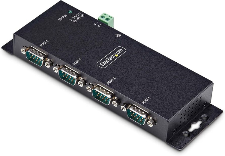 4 port RS232 to Ethernet(10M/100M),DC5V, wall mounting