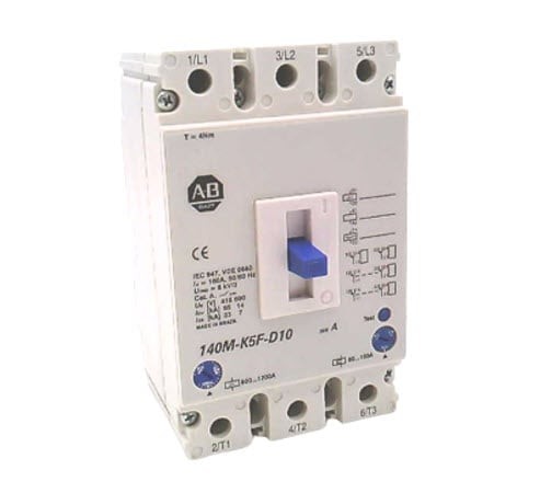 ALLEN BRADLEY 140M-K5F-D10 CIRCUIT BREAKER 160AMP 690V 50/60HZ 3 POLE