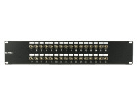 32 E1 Patch Panel 75 ohm, Coax 1.0/2.3