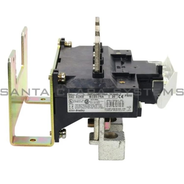 ALLEN BRADLEY 592-A2KE SMP-1 SOLID-STATE OLR, 3 PHASE, MANUAL RESET, 23-75A, CLASS 20
