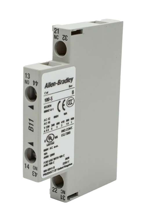 ALLEN BRADLEY 100-SSB11 AUXILIARY CONTACT BLOCK 10AMP 690V 1NO/1NC ALLEN BRADLEY 100-SSB11 AUXILIARY CONTACT BLOCK 10AMP 690V 1NO/1NC