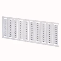 ALLEN BRADLEY 1492-MP5-6 SINGLE DIGIT SNAP-IN MARKERS, 5MM, WHITE, PKG. QTY
