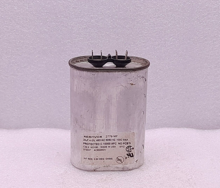 AEROVOX 2779-MF CAPACITOR 24UF 480VAC 50/60HZ 100C MAX