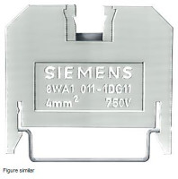 SIEMENS 8WA1-011-1BG21 (PRICE/1 PCS) PASSAGE CLAMP THERMOPLAST SCHRAUBANSCHLUSS BEIDSEITIG EINZELKLEMME,ROT, 6,5MM GR 4