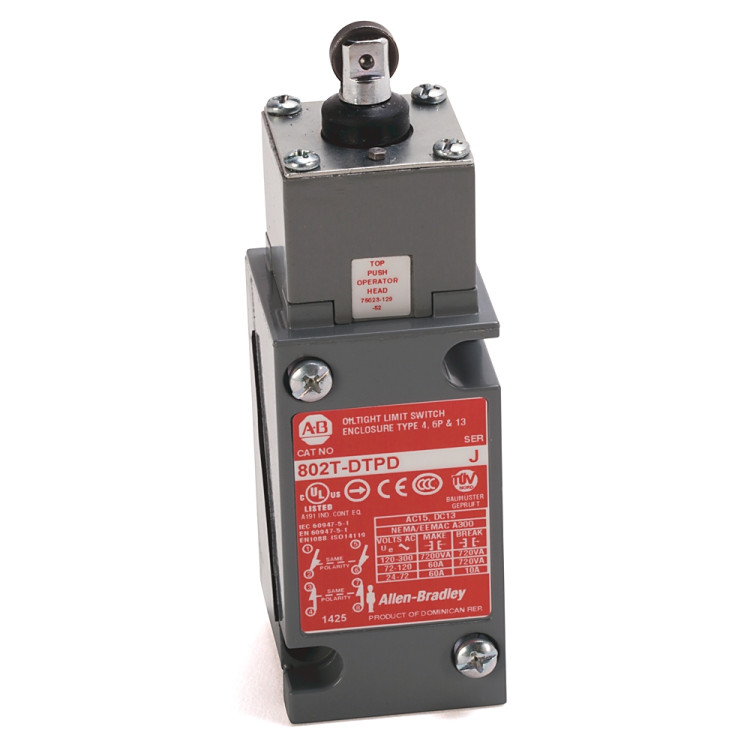ALLEN BRADLEY 802T-DTPDJ1 PLUG-IN OILTIGHT LIMIT SWITCH