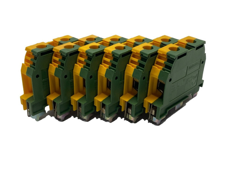 TERMINAL BLOCK GROUND GREEN-YELLOW 16MMSQ