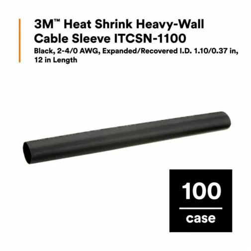 3M 1100X-6A SHRINK TUBE HW 2-4/0AWG 6INCH LENGTH
