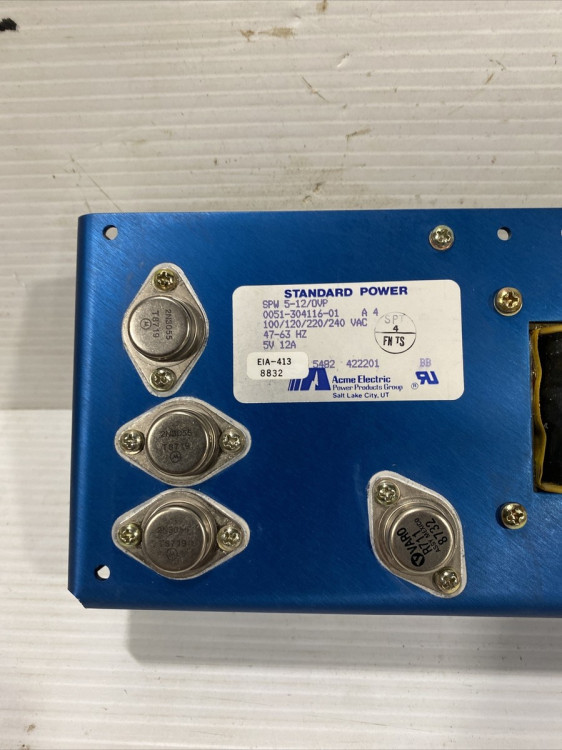 ACME ELECTRIC 25A491221032A POWER SUPPLY 120/240AC 5V35A/12V6A/12V5A/5V3A OUT