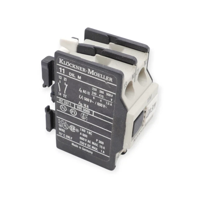 CONTACTOR, SCREW TERMINALS, 4KW/400V, COIL 2 TERMINALS, COIL TERMINALS AT LINE SIDE, CONTROL VOLTAGE 380.400V 50HZ / 440V 60HZ, 1 N.O. AUXILIARY CONTACT, SINGEL PACK