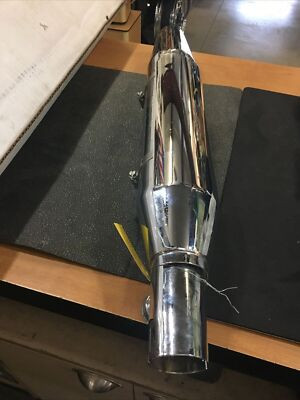 HARLEY DAVIDSON EXHAUST MUFFLER CHROME FRT DOM CAT HARLEY DAVIDSON EXHAUST MUFFLER CHROME FRT DOM CAT