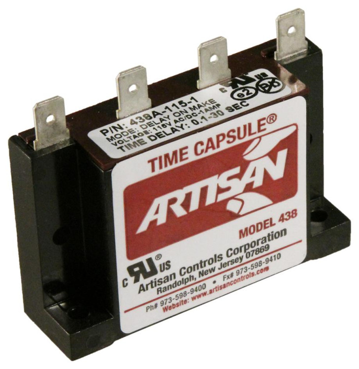 ARTISAN 438A-115-5 TIMER DELAY RELAY SOLID STATE 10MA TO 1AMP ARTISAN 438A-115-5 TIMER DELAY RELAY SOLID STATE 10MA TO 1AMP