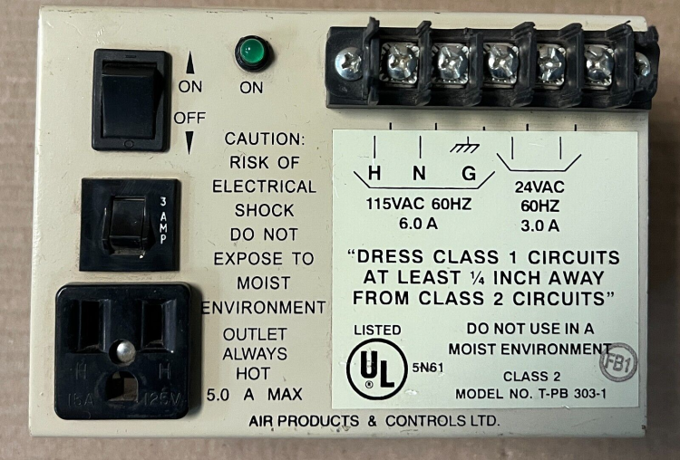 POWER SUPPLY 24VAC ENCLOSED POWER SUPPLY 24VAC ENCLOSED