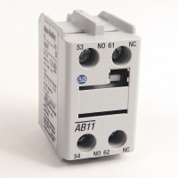 ALLEN BRADLEY 100-FA04 AUXILIARY CONTACT BLOCK, FRONT MOUNTING TO BULLETIN 100-C - CONTACTORS, 4-POLE, 0 N.O. + 4 N.C.