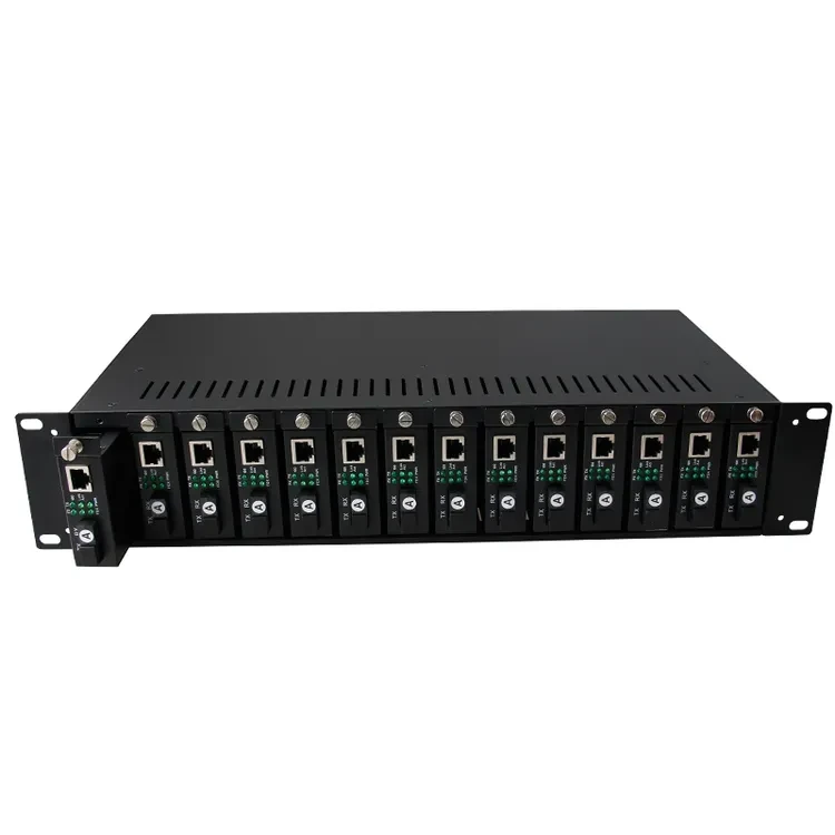 14 slots with Single power,support 10/100M,10/100/1000M standalone