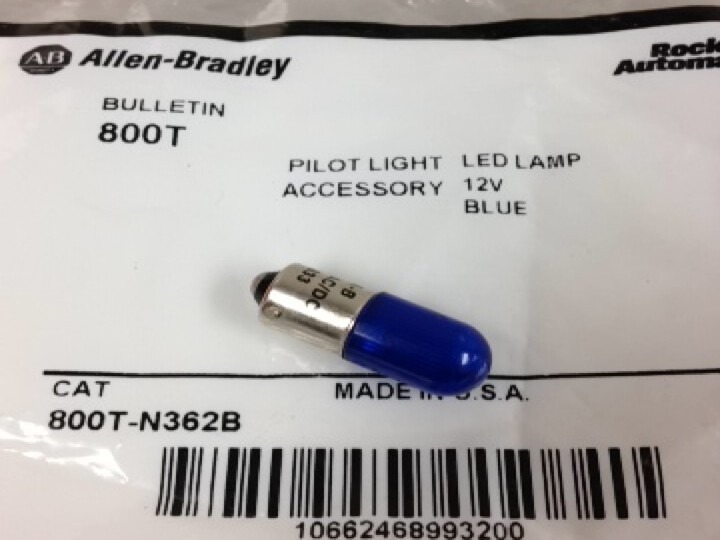 ALLEN BRADLEY 800T-N362B 800T LED LAMP - BLUE ALLEN BRADLEY 800T-N362B 800T LED LAMP - BLUE