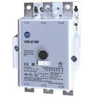 ALLEN BRADLEY 100-D180ED11 CONTACTOR, 90KW/400V, ELECTRONIC COIL 110.130 V AC / 110.130 V DC, 3 POLE, 1 N.O. + 1 N.C. AUXILIARY CONTACTS INSTALLED