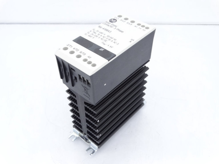 ALLEN BRADLEY 156-A10BA3 156 SOILD STATE CONTACTOR, 10 AMPERES, LINE VOLTAGE 24-480V AC, CONTROL VOLTAGE 24-230 V AC/DC, THREE PHASE