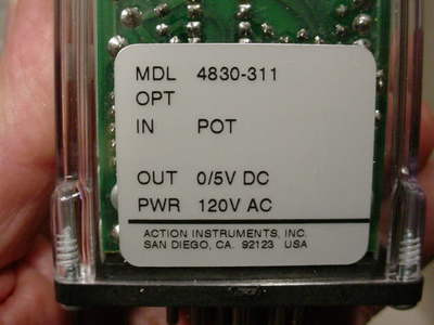 ACTION INSTRUMENTS AP4830 OUTPUT MODULE ACTION INSTRUMENTS AP4830 OUTPUT MODULE