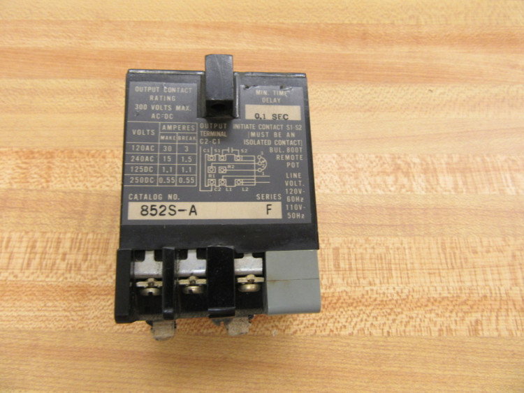 ALLEN BRADLEY 852S-A 852 SOLID STATE TIMING MODULE, 0.1 UP TO 29.0 SECONDS TIMING RANGE