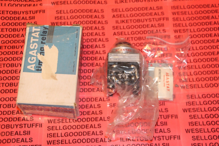 AGASTAT 2412SC TIMING RELAY ON-DELAY DPDT 250VDC 1.5-15 SECONDS
