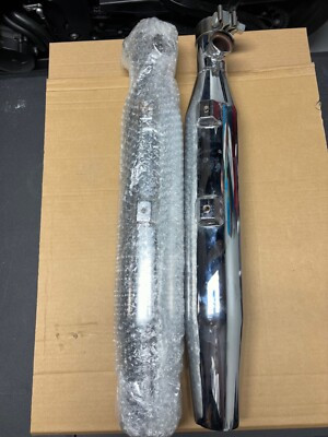 HARLEY DAVIDSON EXHAUST MUFFLER CHROME FRT DOM HARLEY DAVIDSON EXHAUST MUFFLER CHROME FRT DOM