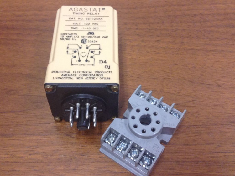 AGASTAT SRC72EPAA TIME DELAY RELAY 24VAC/DC .1-3SEC 8PIN AGASTAT SRC72EPAA TIME DELAY RELAY 24VAC/DC .1-3SEC 8PIN