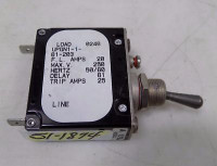 AIRPAX UPGN1-1-61-203 CIRCUIT BREAKER 25AMP 250VAC MAX 50/60HZ