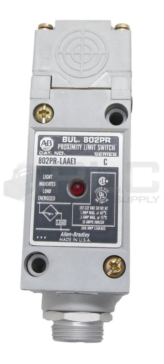 ALLEN BRADLEY 802PR-LAAE1 SWITCH, PROXIMITY 132V AC MAX 0.5 AMP MAX ALLEN BRADLEY 802PR-LAAE1 SWITCH, PROXIMITY 132V AC MAX 0.5 AMP MAX