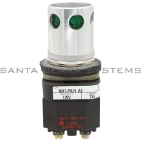 ALLEN BRADLEY 800T-PA16GA2 PUSHBUTTON ILLUMIN GREEN INCAND W/GUARD 120VAC 2NO