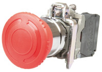GROUPE SCHNEIDER XB4-BS542 PUSHBUTTON RED 22MM 600VAC EMERGENCY STOP 1NC