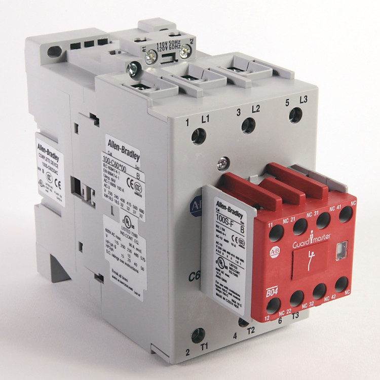 ALLEN BRADLEY 100S-C60D04C SAFETY CONTACTOR, SCREW TERMINALS, 32KW/400V, COIL 2 TERMINALS, COIL TERMINALS AT LINE SIDE ALLEN BRADLEY 100S-C60D04C SAFETY CONTACTOR, SCREW TERMINALS, 32KW/400V, COIL 2 TERMINALS, COIL TERMINALS AT LINE SIDE