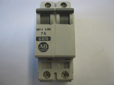 ALLEN BRADLEY 1492-CB-2-G-070 1492 ENERGY LIMITING MINIATURE CIRCUIT BREAKER, 2 POLES, MAGNETIC TRIP RANGE 6...10 X RATED CURRENT (AC), 7.0 A ALLEN BRADLEY 1492-CB-2-G-070 1492 ENERGY LIMITING MINIATURE CIRCUIT BREAKER, 2 POLES, MAGNETIC TRIP RANGE 6...10 X RATED CURRENT (AC), 7.0 A