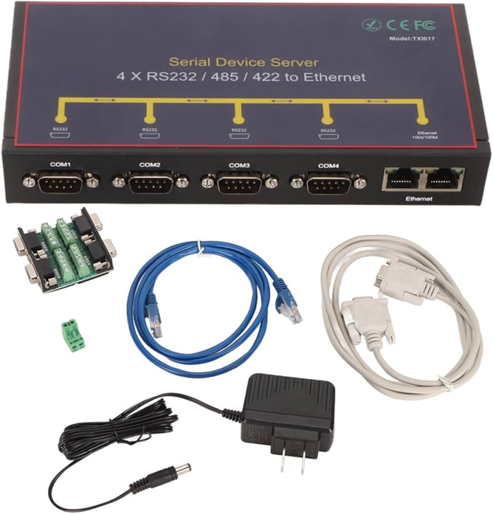 (4 port RS232+4 port RS485/422) to Ethenret(10/100M), DC5V, wall mounting (4 port RS232+4 port RS485/422) to Ethenret(10/100M), DC5V, wall mounting