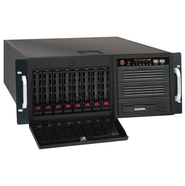 Корпус Supermicro 4U-Tower, E-ATX, 2x5.25'',   CSE-743TQ-865B-SQ