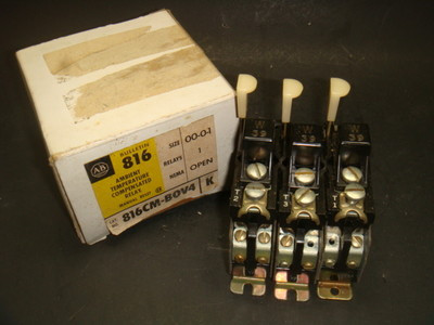 ALLEN BRADLEY 816CM-BOV4 RELAY OPEN SIZE 00-01 AMBIENT TEMP COMPENSATED ALLEN BRADLEY 816CM-BOV4 RELAY OPEN SIZE 00-01 AMBIENT TEMP COMPENSATED