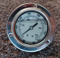AMETEK 656244CA4CD3G00 PRESSURE GAUGE 0-1000PSI 0-7000KPA GLYCERIN FILLED