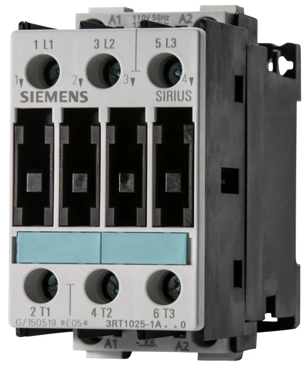SIEMENS 3RT1025-1AK60  CONTACTOR, AC-3, 7,5KW/400V, AC 110V 50 HZ/120V 60 HZ, 3 PIN, BGR. S0, SCREW CONNECTION