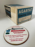 AGASTAT 2412SE TIMING RELAY ON DELAY DPDT 250VDC 20-200SECOND
