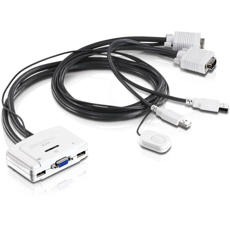 KVM-коммутатор TRENDNET TK-217I Двухпортовый KVM-коммутатор TRENDNET TK-217I Двухпортовый
